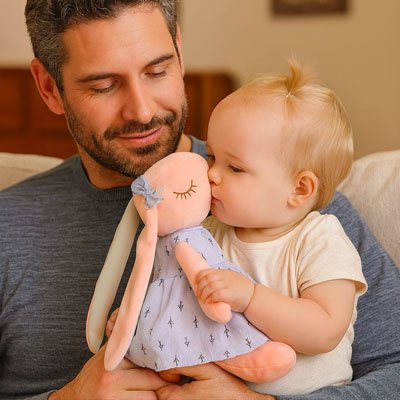 Peluche lapin™ | Doudou Ultra Douce - Compagnon Réconfortant Idéal de Votre Enfant